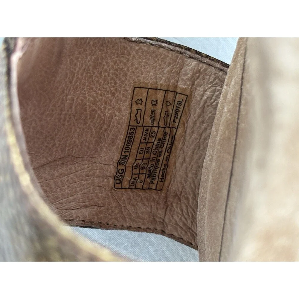 UGG Sandles - Cork Wedge Bronze Size 8